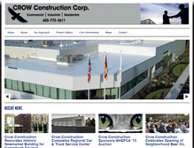 Tablet Screenshot of crowconstructioncorp.com